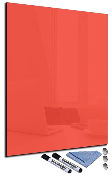 Glasdekor Magnetická skleněná tabule 50x70cm červeno-oranžová