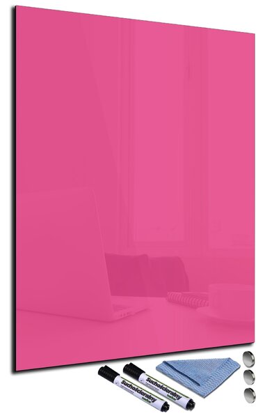 Glasdekor Magnetická skleněná tabule 50x70cm růžová