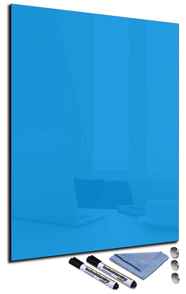 Glasdekor Magnetická skleněná tabule 60x90cm pomněnková modrá