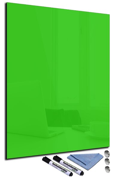 Glasdekor Magnetická skleněná tabule 60x70cm apple zelená