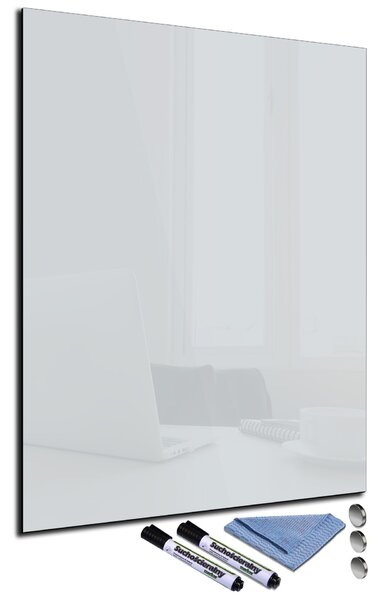 Glasdekor Magnetická skleněná tabule 60x70cm stříbrná
