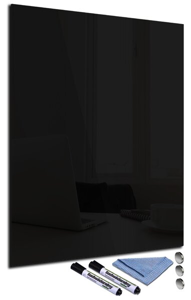 Glasdekor Magnetická skleněná tabule 50x70cm černá
