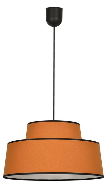 Závěsná svítidlo COREP, Mallorca, stmívatelné, Hnědá / Rezavá, Obývací pokoj, Tkanina / Textil