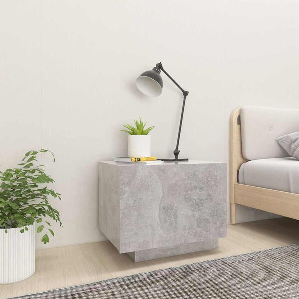 Noční stolek betonově šedý 100 x 35 x 40 cm kompozitní dřevo 3082769