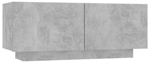 Noční stolek betonově šedý 100 x 35 x 40 cm kompozitní dřevo 3082769
