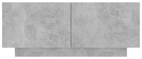 Noční stolek betonově šedý 100 x 35 x 40 cm kompozitní dřevo 3082769