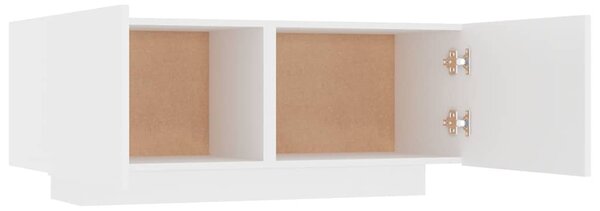 Noční stolek bílý 100 x 35 x 40 cm kompozitní dřevo 3082765