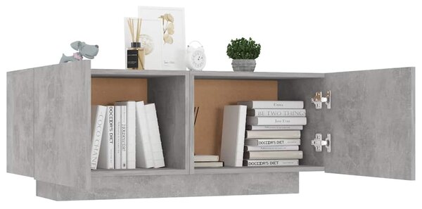Noční stolek betonově šedý 100 x 35 x 40 cm kompozitní dřevo 3082769