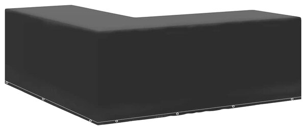 Plachty na zahradní nábytek 2 ks tvar L 12 oček 250x250x90 cm 3082835