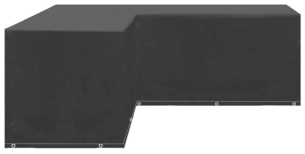 Plachty na zahradní nábytek 2 ks tvar L 12 oček 250x250x90 cm 3082835