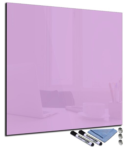 Glasdekor Magnetická skleněná tabule 65x65cm světle růžová
