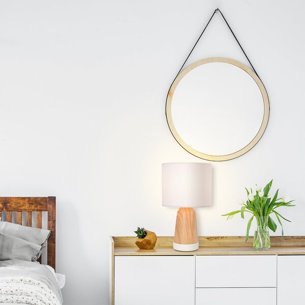 Stolní lampa COREP, Baltik, Bílá, Obývací pokoj, Kov