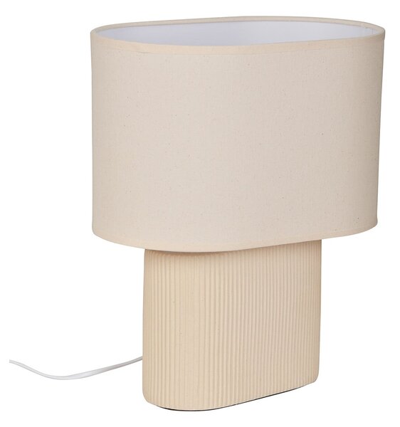 Stolní lampa COREP, Santorini, Béžová, Obývací pokoj, Keramika