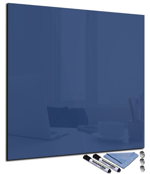 Glasdekor Magnetická skleněná tabule 70x70cm tmavě modrá