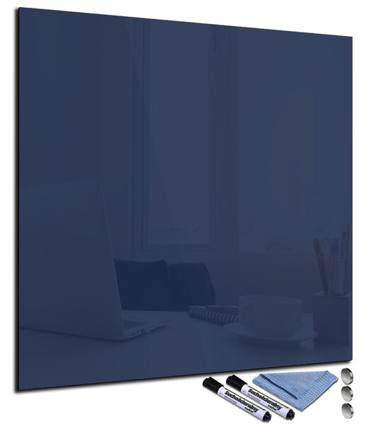 Glasdekor Magnetická skleněná tabule 40x40cm modro-černá