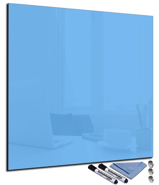 Glasdekor Magnetická skleněná tabule 40x40cm nebeská modrá