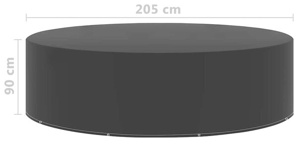 Plachty na zahradní nábytek 2 ks 10 oček 205 x 90 cm 3082840
