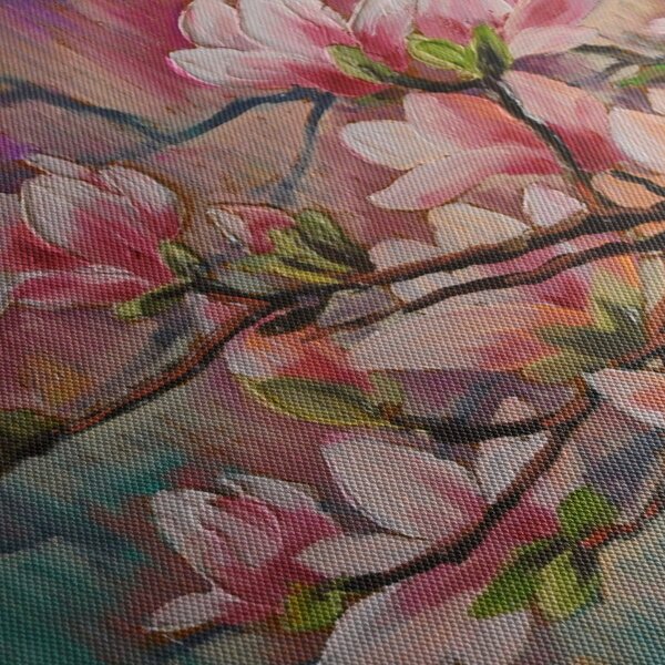 Obraz - Olejomalba, Rozkvetlá sakura (70x50 cm)