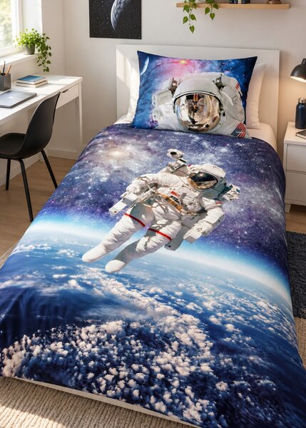 3d povlečení s kosmonautem - Astronaut 140x200 cm
