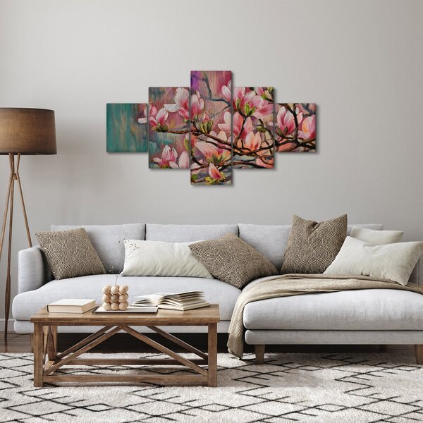 Obraz - Olejomalba, Rozkvetlá sakura (125x70 cm)