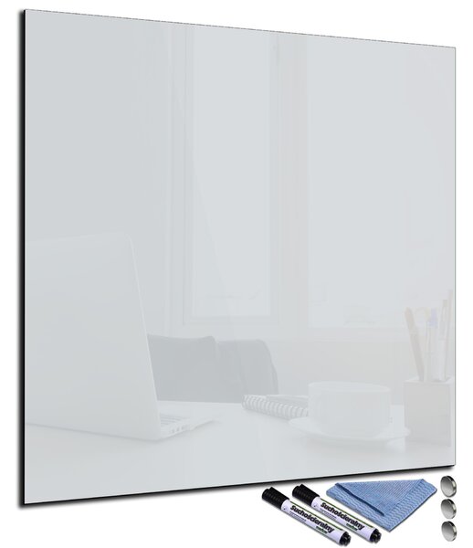 Glasdekor Magnetická skleněná tabule 50x50cm stříbrná