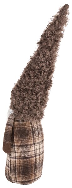 Sada 3 vánočních dekorací NAKKILA 51/55/66 cm Skřítek Hnědá