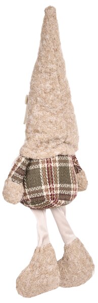 Sada 2 vánočních dekorací ILOMANTSI 35/38 cm Skřítek Béžová