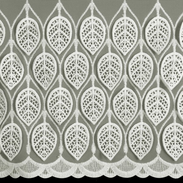 ZÁCLONA NA KROUŽCÍCH NIRA 350X150 CM KRÉMOVÁ