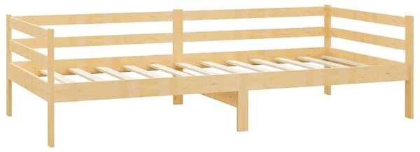 Válenda s matrací 90 x 200 cm masivní borové dřevo 3083574