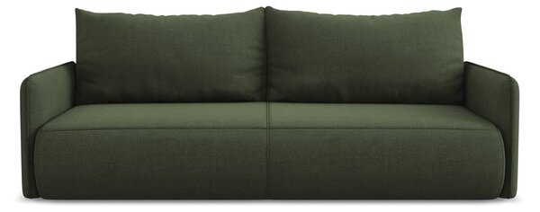 Zelená rozkládací/s úložným prostorem pohovka 216 cm Nanea – Makamii