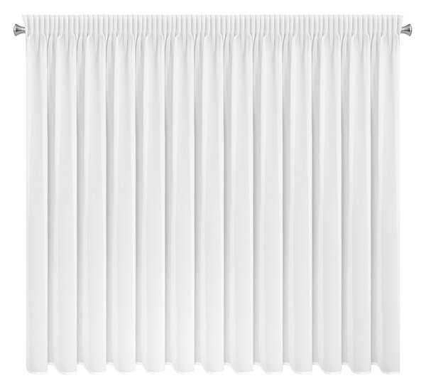 ZÁCLONA NA PÁSCE DEBRA 400X160 CM BÍLÁ