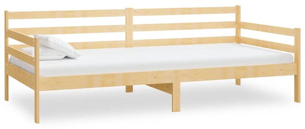 Válenda s matrací 90 x 200 cm masivní borové dřevo 3083599