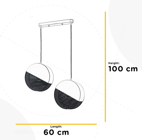ZÁVĚSNÉ SVÍTIDLO, 60/13/100 cm - Online Only svítidla, Online Only