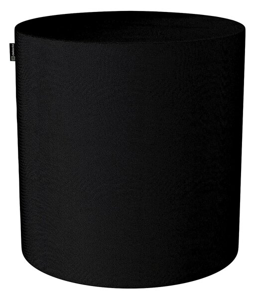 Sedák Barrel- válec pevný barva černá látka pletený vzor