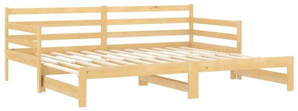 Výsuvná válenda 2× (90 x 200 cm) masivní borové dřevo 3083659