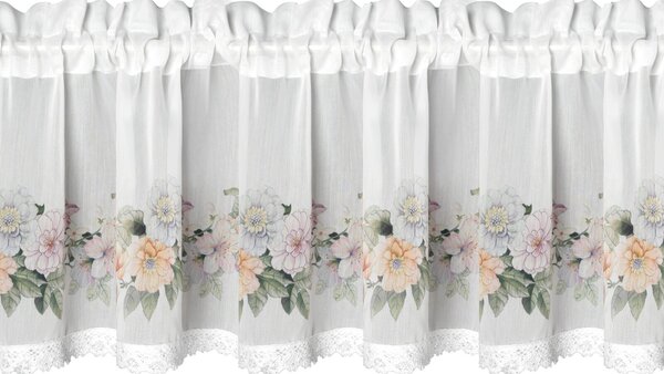 KRÁTKÁ ZÁCLONA NA PÁSCE FLOWERY 150X30 CM KVĚTY