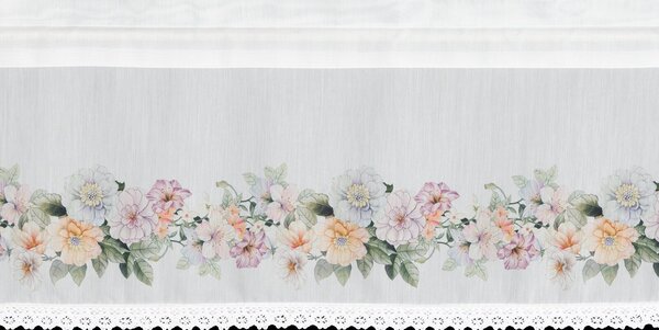 KRÁTKÁ ZÁCLONA NA PÁSCE FLOWERY 150X30 CM KVĚTY
