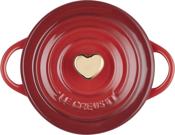 Zapékací a servírovací hrnec Mini Cocotte Heart 250 ml světle růžový