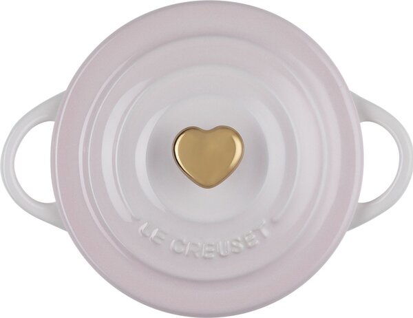 Zapékací a servírovací hrnec Mini Cocotte Heart 250 ml světle růžový