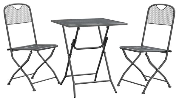 3dílný zahradní jídelní set tahokov antracitový 3084715