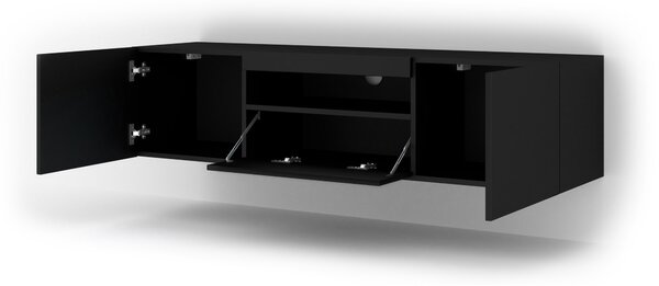 TV stolek/skříňka Aurinko 150 (matná černá)