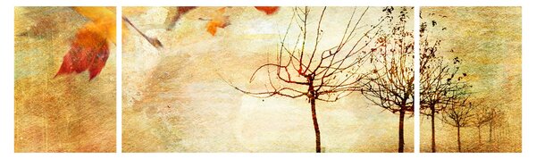 Obraz - Podzimní nálada (170x50 cm)