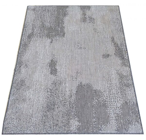Makro Abra Kusový koberec sysalový oboustranný ZARA 10 Abstraktní šedý Rozměr: 80x150 cm