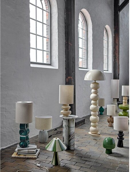 Keramická stolní lampa s keramickým stínidlem (výška 35 cm) Olive – Bloomingville