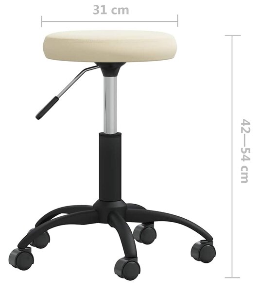 Jídelní židle krémová samet 3085726