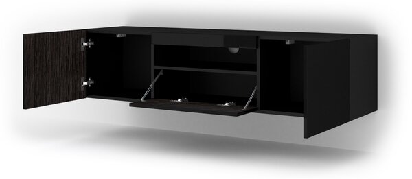 TV stolek/skříňka Aurinko 150 (lesklá černá)