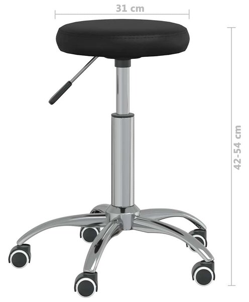 Jídelní židle černá umělá kůže 3085683