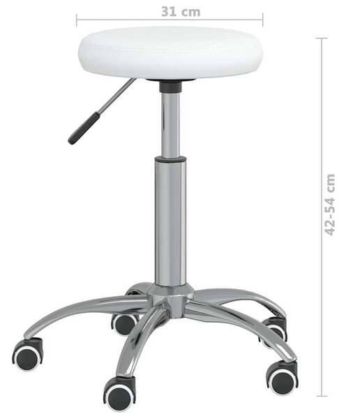 Jídelní židle bílá umělá kůže 3085682