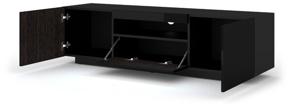 TV stolek/skříňka Aurinko 150 (lesklá černá)