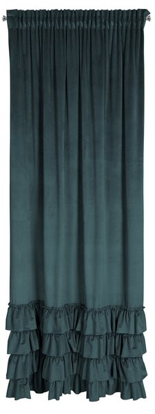 ZATEMŇOVACÍ ZÁVĚS NA PÁSCE CHARLOTTE1 140X270 CM TMAVĚ TYRKYSOVÝ